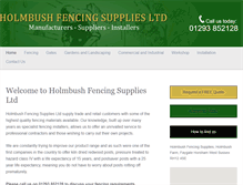 Tablet Screenshot of holmbushfencing.co.uk